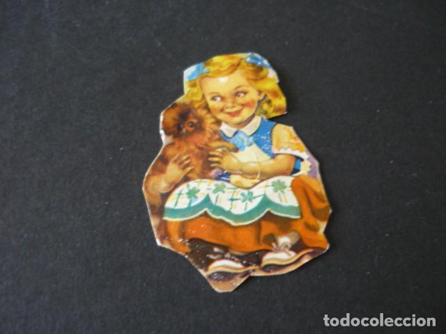Coleccionismo cromos troquelados antiguos: NI&Ntilde;A CROMO TROQUELADO DE PICAR - Foto 1