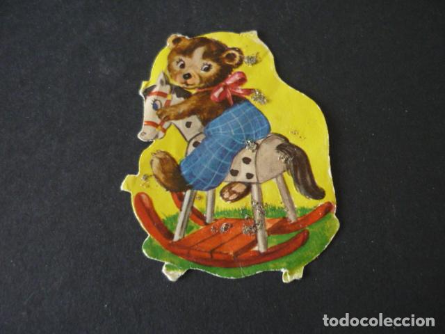 Coleccionismo cromos troquelados antiguos: OSITO CROMO TROQUELADO DE PICAR - Foto 1