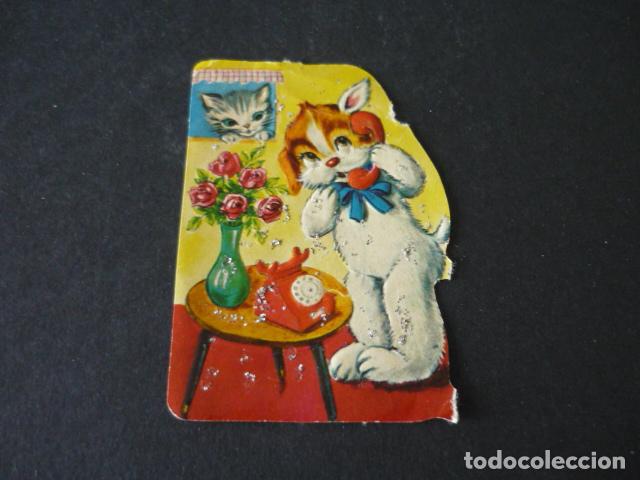 Coleccionismo cromos troquelados antiguos: PERRO CROMO TROQUELADO DE PICAR - Foto 1