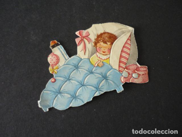 Coleccionismo cromos troquelados antiguos: BEBE CROMO TROQUELADO DE PICAR - Foto 1