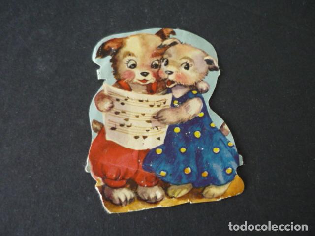 Coleccionismo cromos troquelados antiguos: PERROS CROMO TROQUELADO DE PICAR - Foto 1