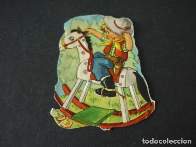 Coleccionismo cromos troquelados antiguos: NI&Ntilde;O CROMO TROQUELADO DE PICAR - Foto 1