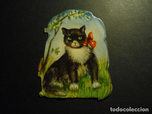 Coleccionismo cromos troquelados antiguos: GATO CROMO TROQUELADO DE PICAR - Foto 1