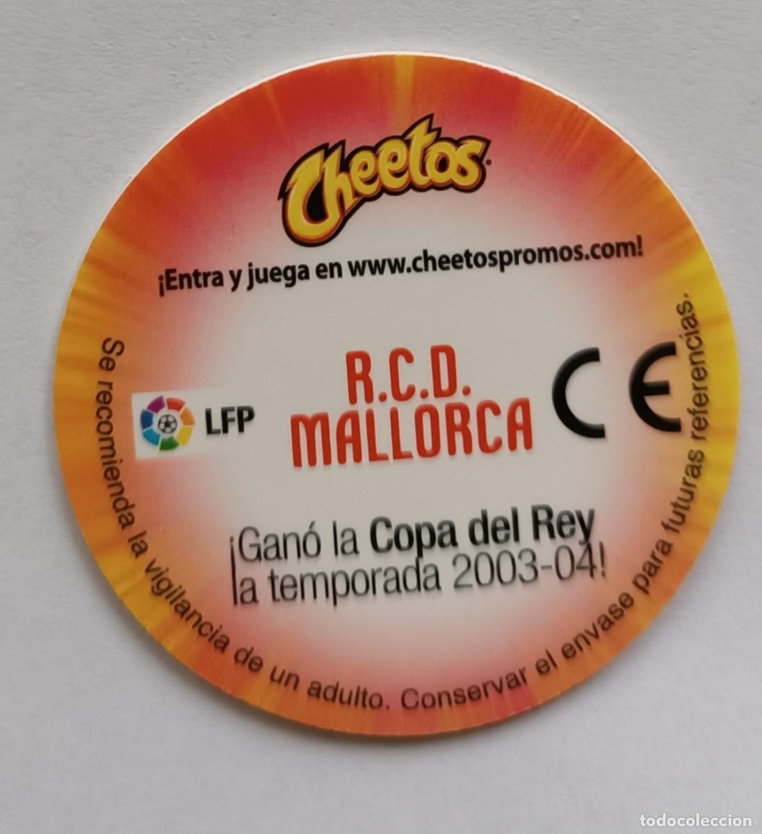 Coleccionismo cromos troquelados antiguos: Tazo Cheetos RCD MALLORCA - Foto 2