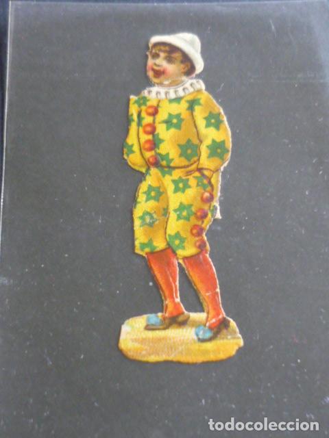 Coleccionismo cromos troquelados antiguos: PAYASO ANTIGUO CROMO TROQUELADO - Foto 1