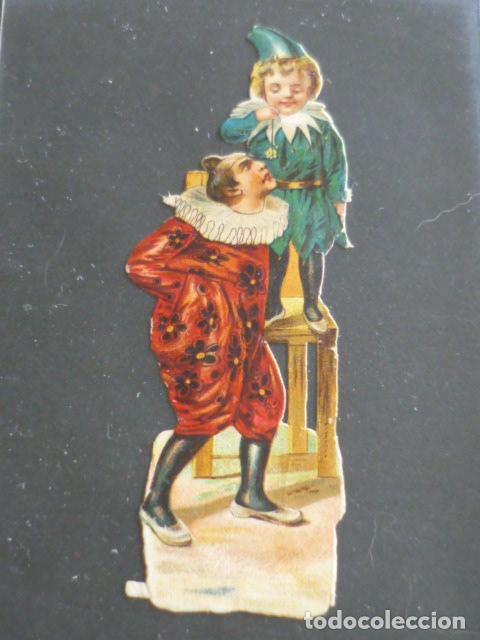 Coleccionismo cromos troquelados antiguos: PAYASOS ANTIGUO CROMO TROQUELADO - Foto 1