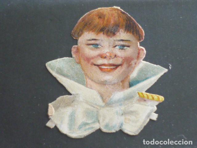 Coleccionismo cromos troquelados antiguos: PAYASO ANTIGUO CROMO TROQUELADO - Foto 1