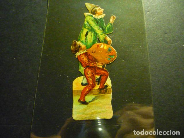 Coleccionismo cromos troquelados antiguos: PAYASOS ANTIGUO CROMO TROQUELADO - Foto 1