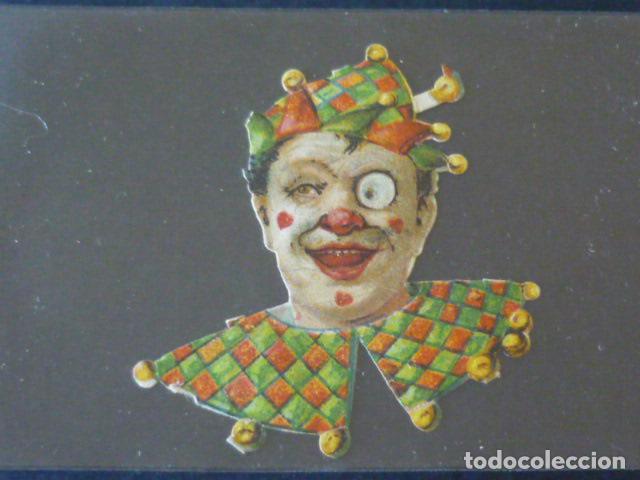 Coleccionismo cromos troquelados antiguos: PAYASO ANTIGUO CROMO TROQUELADO - Foto 1