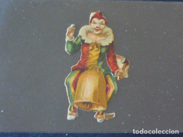 Coleccionismo cromos troquelados antiguos: PAYASO ANTIGUO CROMO TROQUELADO - Foto 1