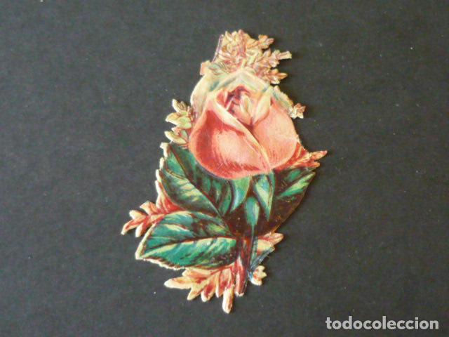 Coleccionismo cromos troquelados antiguos: ROSAS ANTIGUO CROMO TROQUELADO - Foto 1