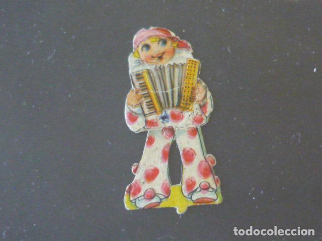 Coleccionismo cromos troquelados antiguos: PAYASO ANTIGUO CROMO TROQUELADO - Foto 1