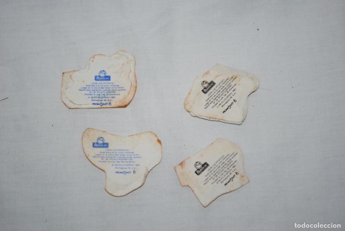 Coleccionismo cromos troquelados antiguos: MATUTANO , PAGATINAS DE LOS PITUFOS - Foto 2