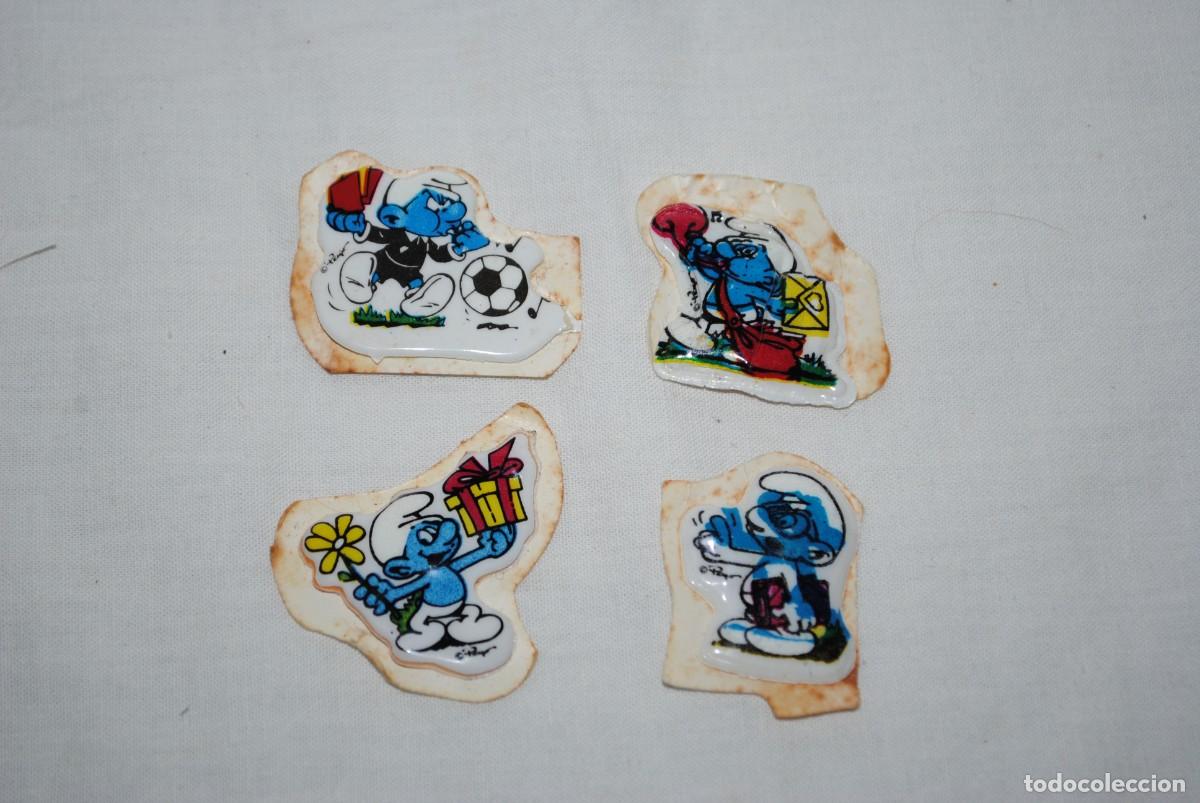 Coleccionismo cromos troquelados antiguos: MATUTANO , PAGATINAS DE LOS PITUFOS - Foto 3