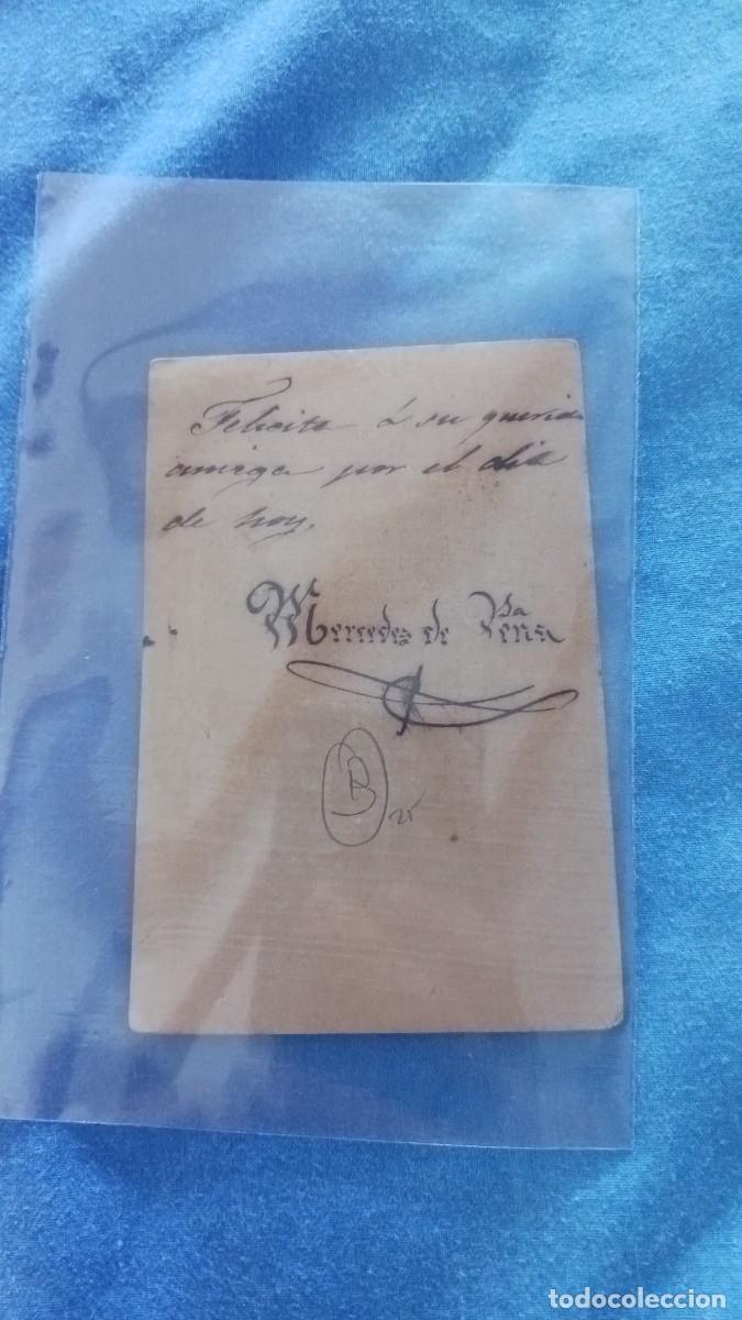Coleccionismo cromos troquelados antiguos: Antiguo cromo de una ni&ntilde;a - Foto 2