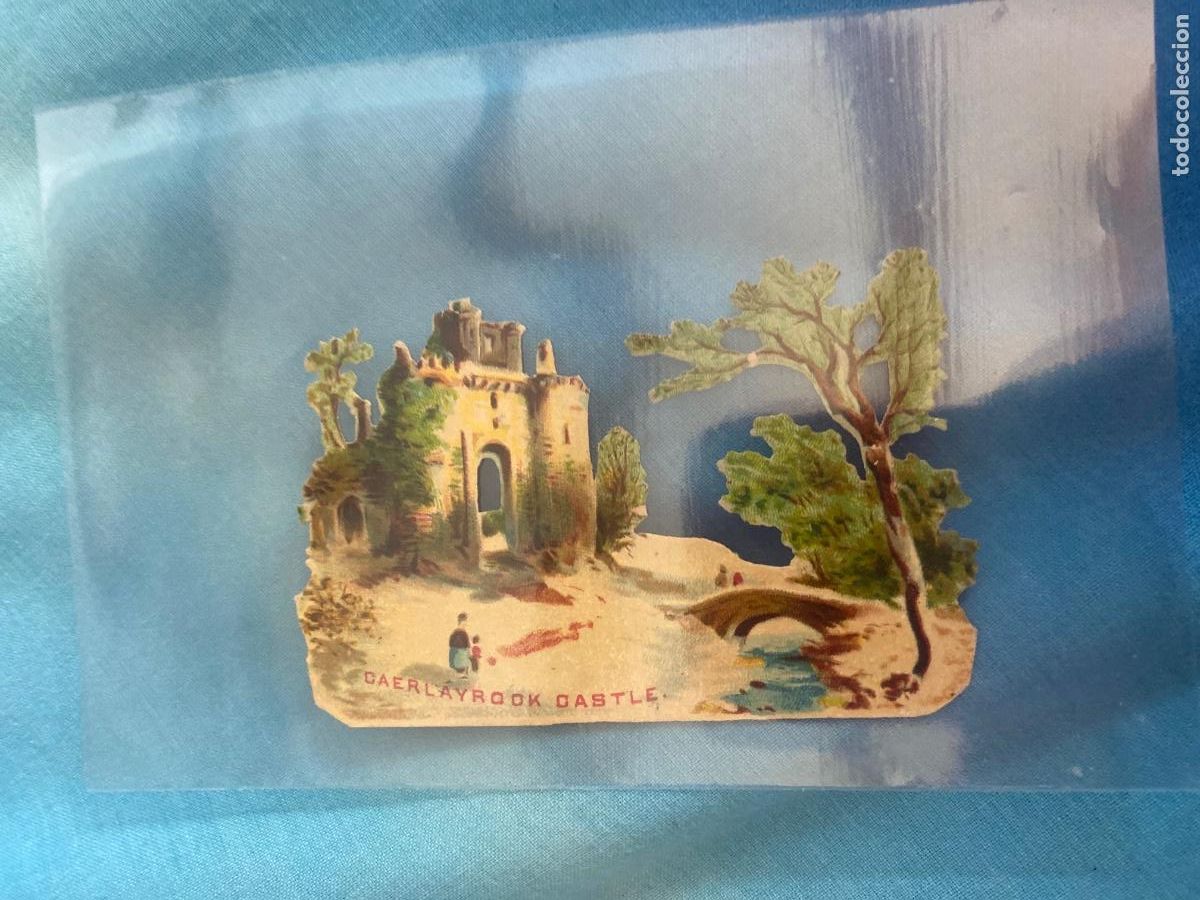 Coleccionismo cromos troquelados antiguos: Antiguo cromo edificio antiguo - Foto 1