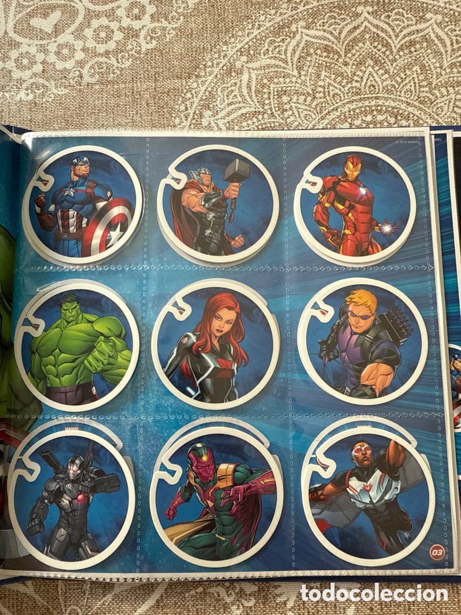 Coleccionismo cromos troquelados antiguos: &Aacute;LBUM COMPLETO MARVEL FLIZZ - Foto 2