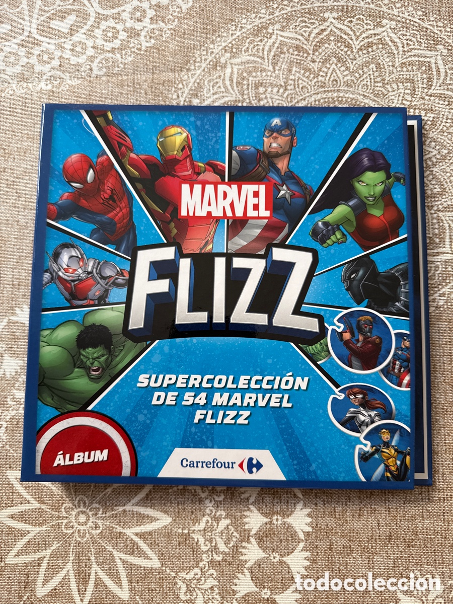 Coleccionismo cromos troquelados antiguos: &Aacute;LBUM COMPLETO MARVEL FLIZZ - Foto 1