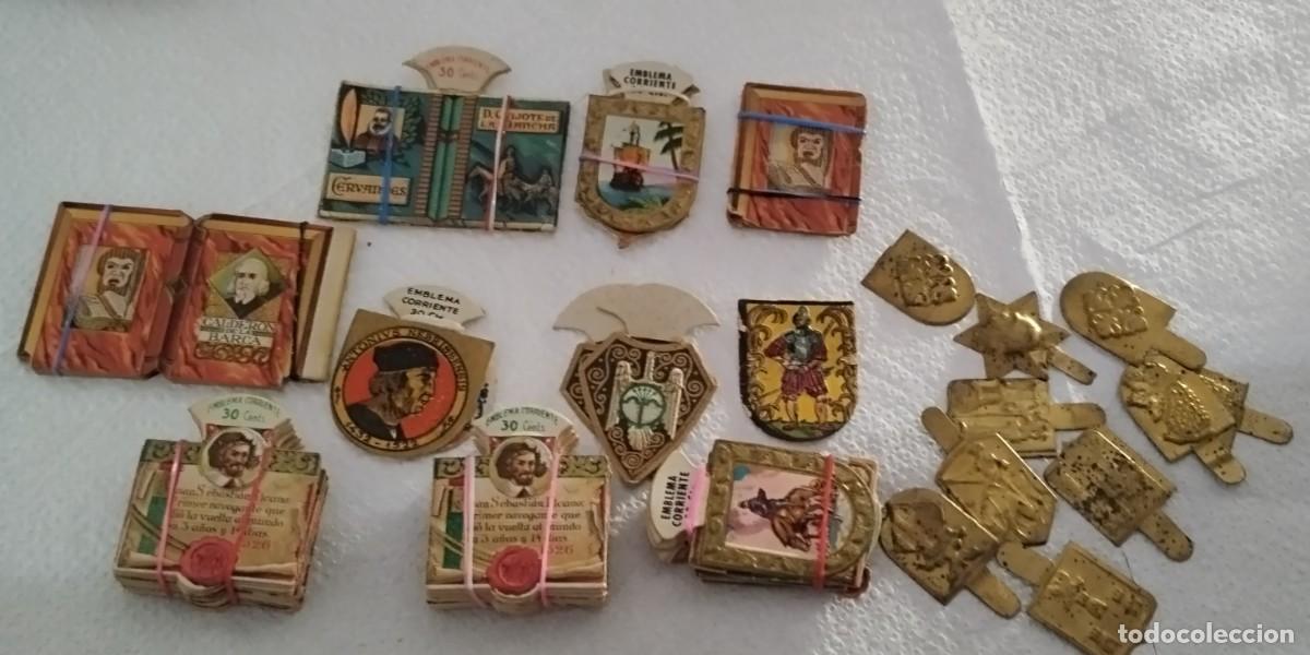 Coleccionismo cromos troquelados antiguos: Emblema social variados - Foto 3