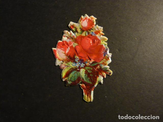 Coleccionismo cromos troquelados antiguos: RAMO DE FLORES CROMO TROQUELADO - Foto 1