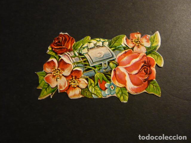 Coleccionismo cromos troquelados antiguos: RAMO DE FLORES CROMO TROQUELADO - Foto 1
