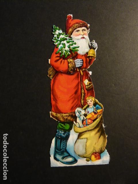 Coleccionismo cromos troquelados antiguos: PAPA NOEL CROMO TROQUELADO - Foto 1