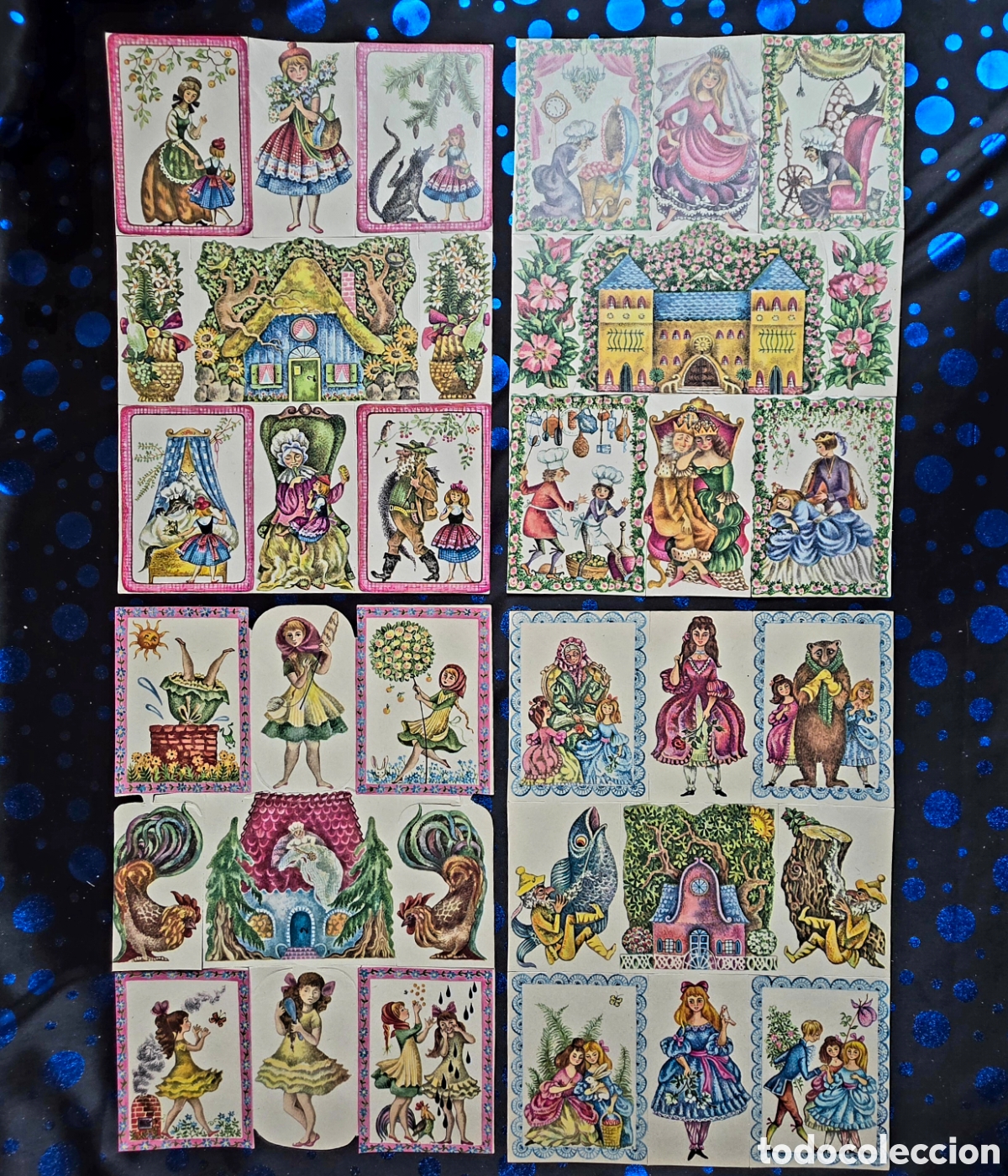 Coleccionismo cromos troquelados antiguos: 4 l&aacute;minas de cromos troquelados - Foto 1