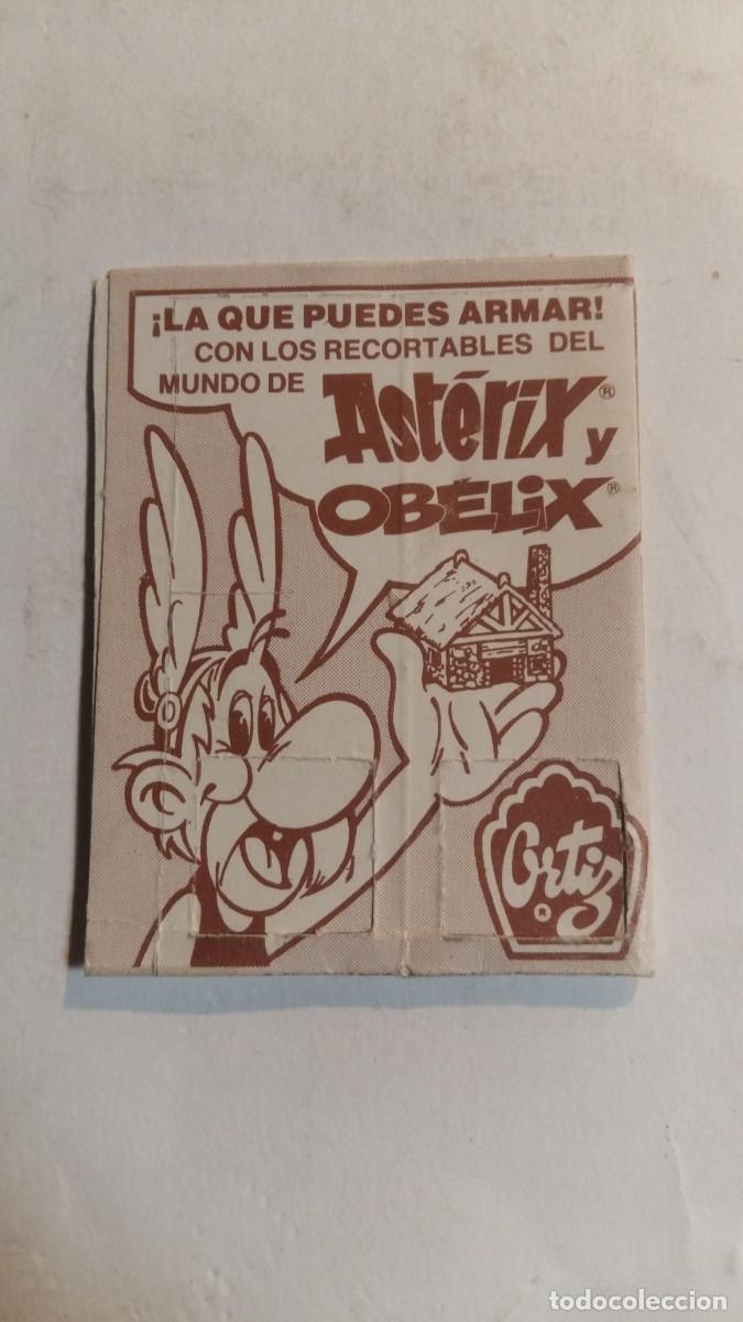 Coleccionismo cromos troquelados antiguos: Gitanitos, Ast&eacute;rix y Ob&eacute;lix, N&deg;1, Diorama, Ortiz - Foto 2