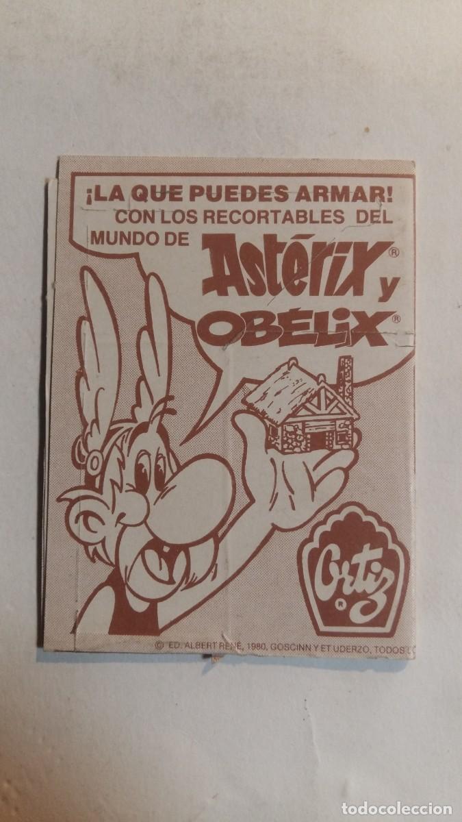 Coleccionismo cromos troquelados antiguos: Gitanitos, Ast&eacute;rix y Ob&eacute;lix, N&deg;4, Diorama, Ortiz - Foto 2