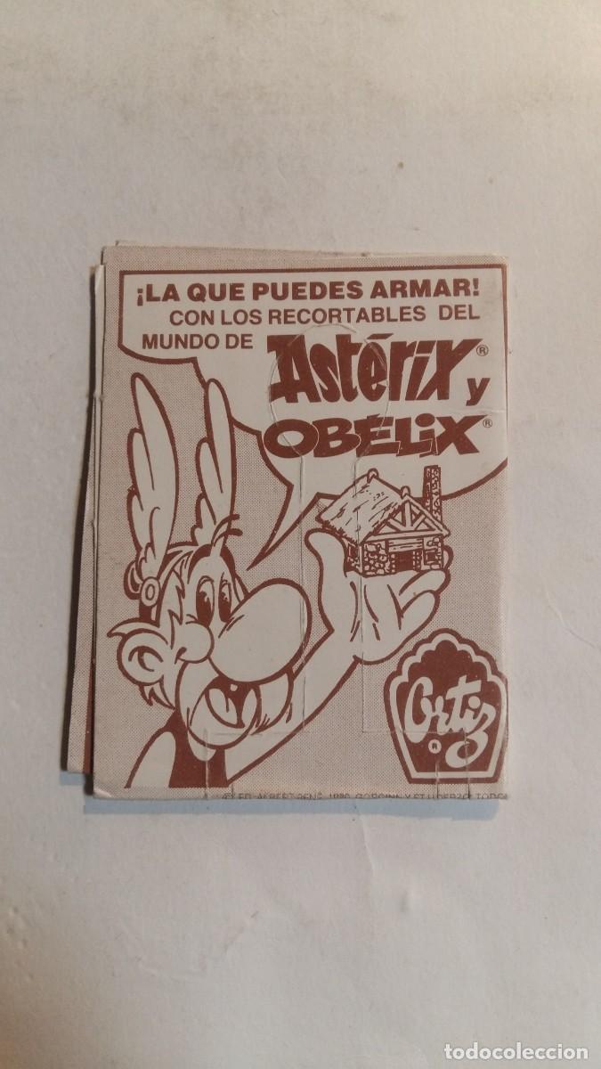Coleccionismo cromos troquelados antiguos: Gitanitos, Ast&eacute;rix y Ob&eacute;lix, N&deg;7, Diorama, Ortiz - Foto 2