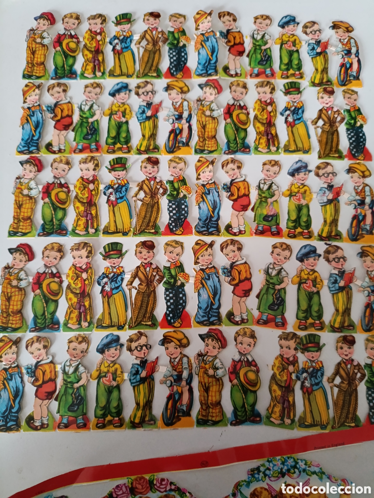 Coleccionismo cromos troquelados antiguos: Lote de 70 cromos de picar ingleses - Foto 7