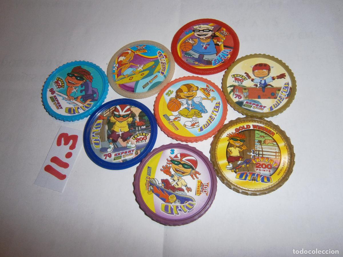 Coleccionismo cromos troquelados antiguos: ANTIGUOS TAZOS CROMOS - ROCKET POWER - Foto 1