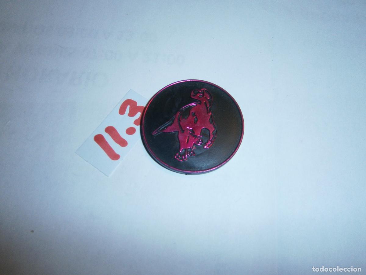 Coleccionismo cromos troquelados antiguos: TAZO MONEDA DEL DESAFIO - PTERARANGER ROSA - Foto 1