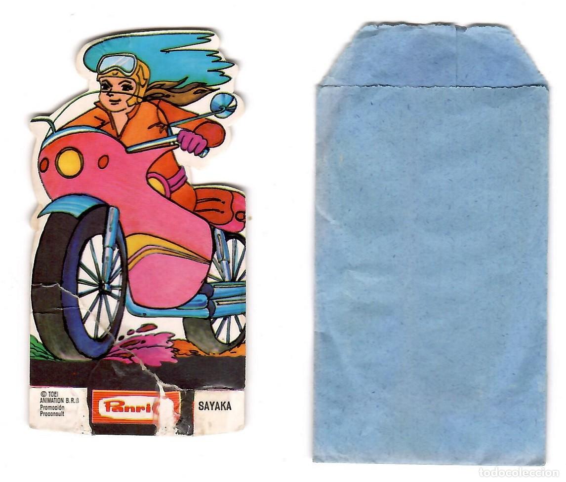 Coleccionismo Cromos troquelados antiguos: Mazinger Z, cromo troquelado Panrico, sin numero: Sayaka en moto
