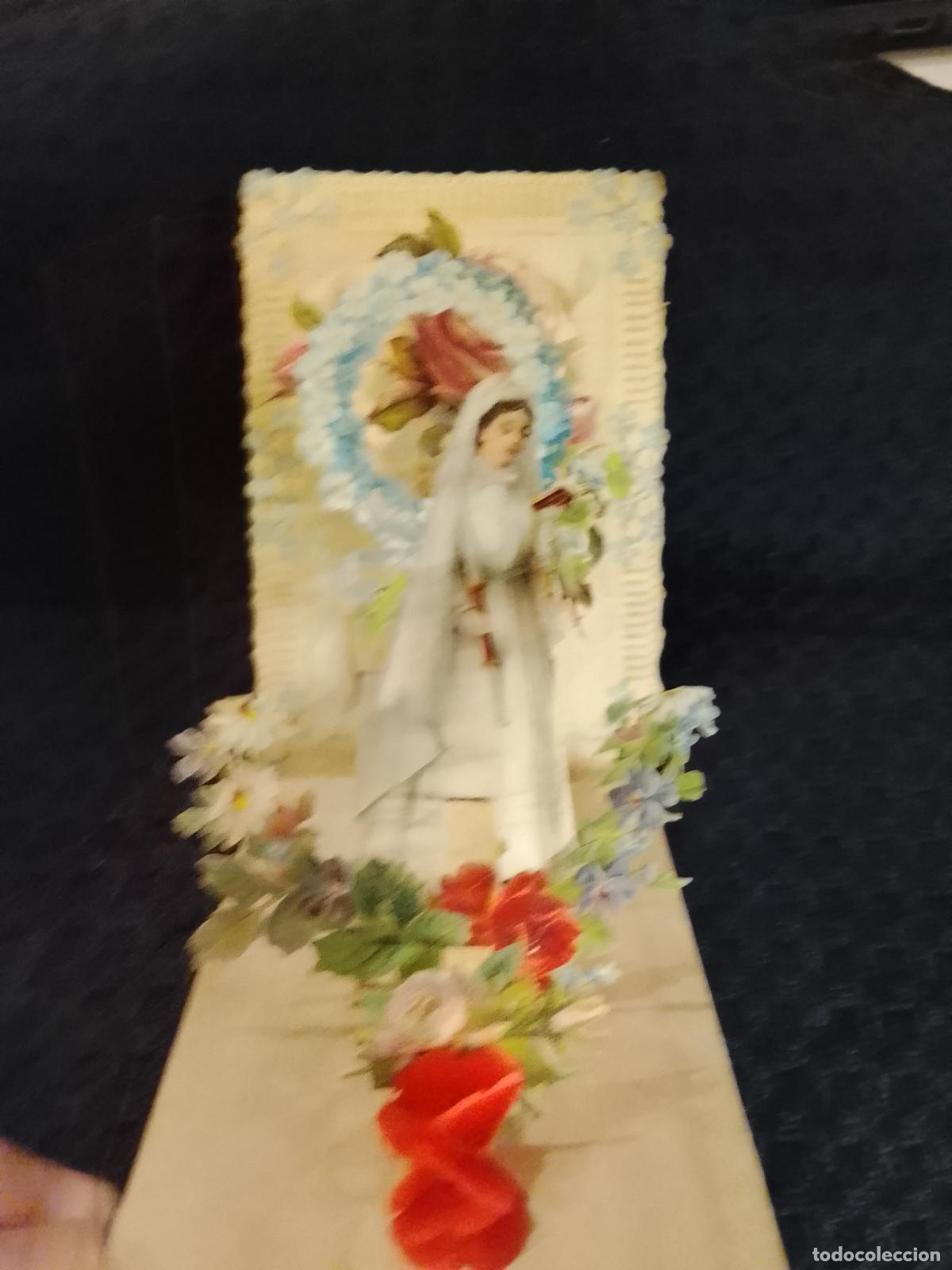 Coleccionismo Cromos troquelados antiguos: TARJETA TIPO CROMO MUY ANTIGUO TROQUELADO POP UP - FELICITACION -VER FOTOS-(115.459)