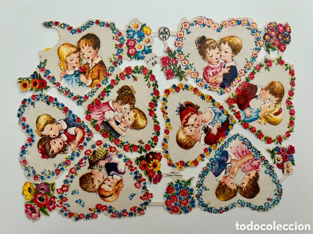 Coleccionismo Cromos troquelados antiguos: AFKH l&aacute;mina CROMOS TROQUELADOS alemanes a&ntilde;os 50 DEFECTO RARA ESCASA DIF&Iacute;CIL colecci&oacute;n muy antigua