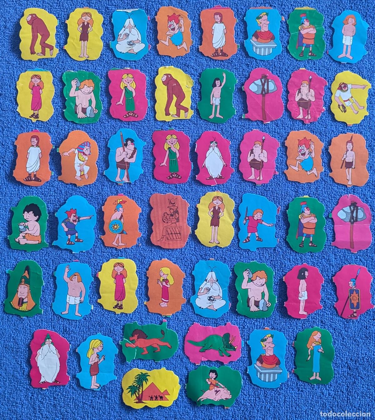 Coleccionismo Cromos troquelados antiguos: Lote de 48 cromos de picar - Erase una vez el hombre (1978)