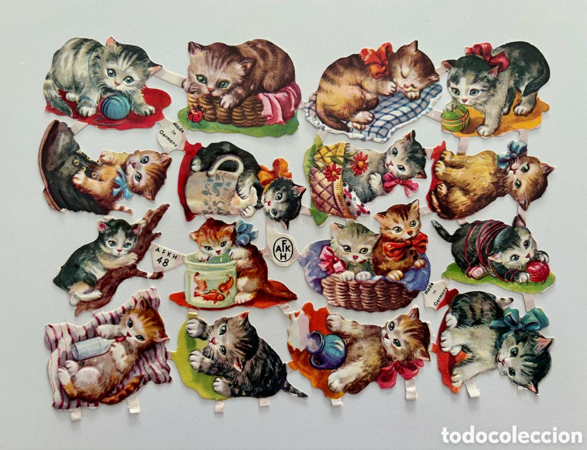 Coleccionismo Cromos troquelados antiguos: AFKH 48 l&aacute;mina CROMOS TROQUELADOS alemanes a&ntilde;os 50 RARA ESCASA DIF&Iacute;CIL colecci&oacute;n muy antigua