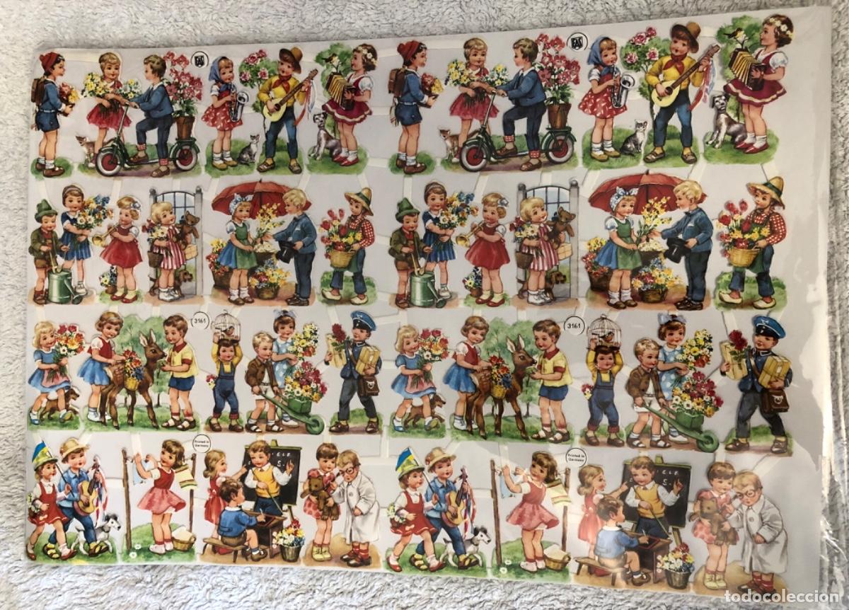 Coleccionismo Cromos troquelados antiguos: L&aacute;mina doble cromos troquelados Eas Germany 3161