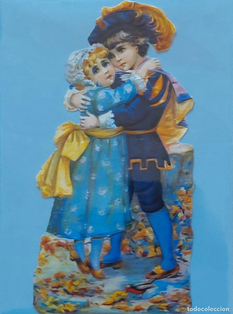 Coleccionismo Cromos troquelados antiguos: ANTIGUO CROMO TROQUELADO INGL&Eacute;S ( LOS NI&Ntilde;OS DEL BOSQUE )