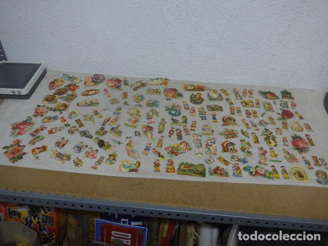 Coleccionismo Cromos troquelados antiguos: Antiguo gran lote de 143 cromos troquelados de principios s.XX, publicidad chocolates Barcelona