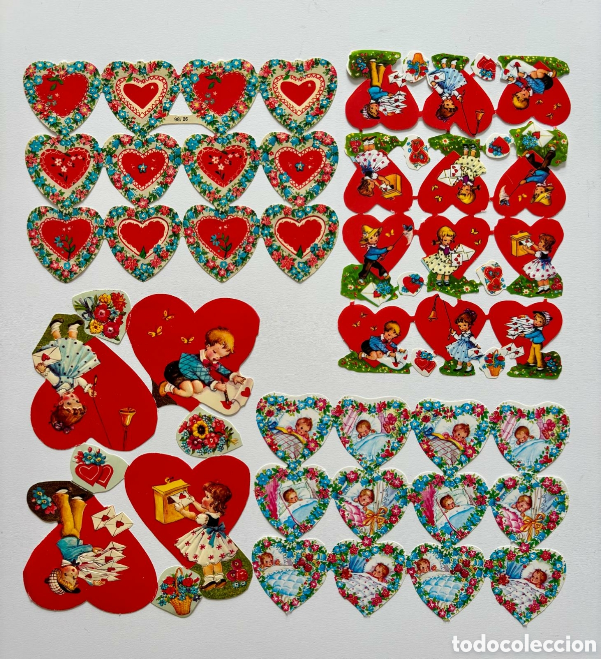 Coleccionismo Cromos troquelados antiguos: LOTE 4 medias l&aacute;minas CROMOS TROQUELADOS alemanes KRUGER colecci&oacute;n ni&ntilde;os antigua infantil