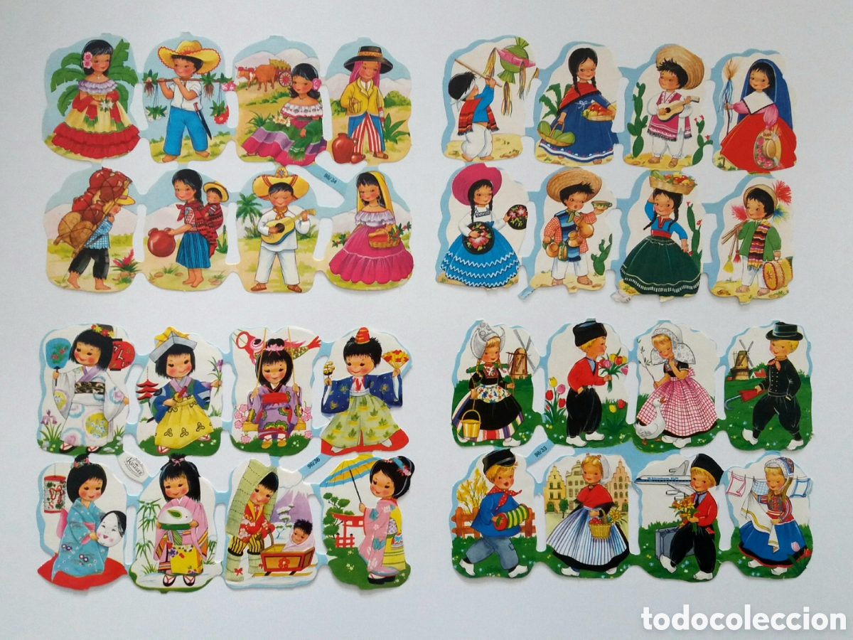 Coleccionismo Cromos troquelados antiguos: LOTE 2 medias l&aacute;minas CROMOS TROQUELADOS alemanes KRUGER 98/47 colecci&oacute;n ni&ntilde;os antigua infantil