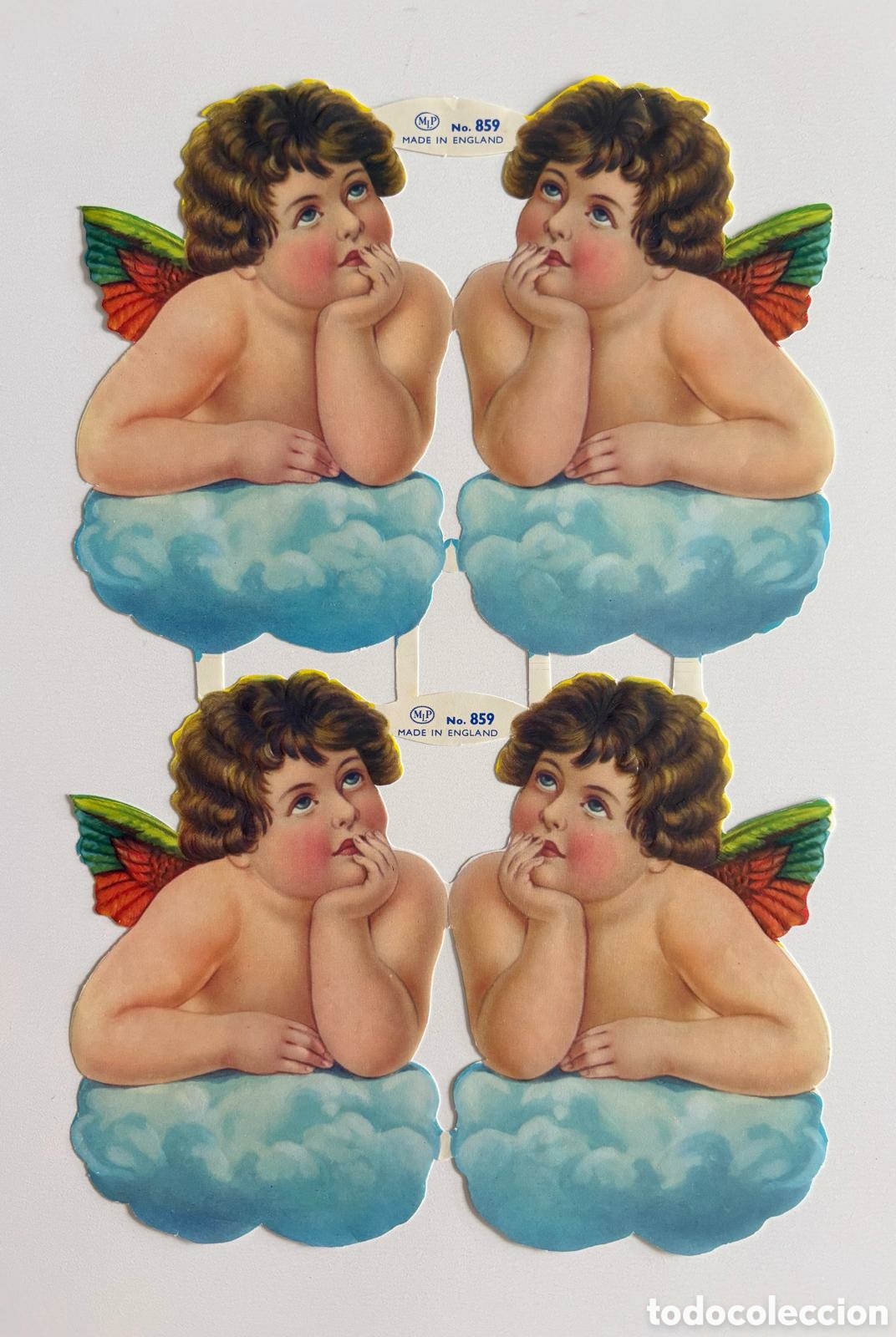 Coleccionismo Cromos troquelados antiguos: L&aacute;mina NO CE CROMOS TROQUELADOS ingleses MLP 859 dibujos &aacute;ngeles NUEVA colecci&oacute;n infantiles ni&ntilde;os