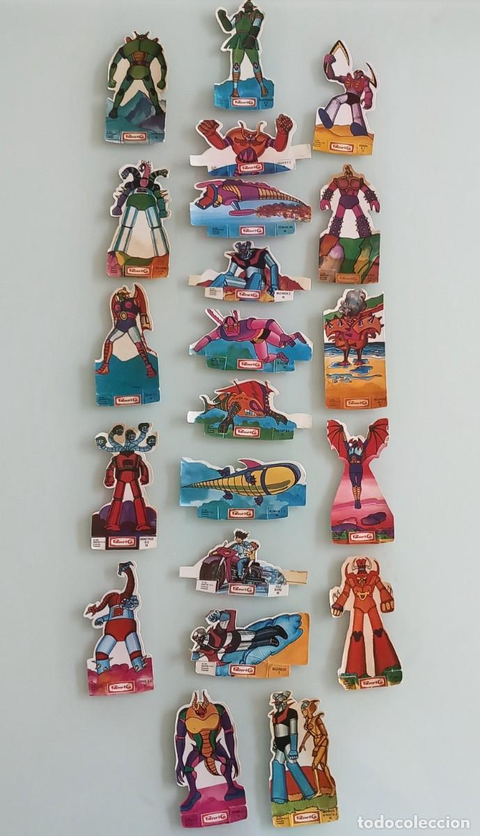 Collectable Antique Stamped Cards: 21 CROMOS TROQUELADOS DE MAZINGER Z DE PANRICO.