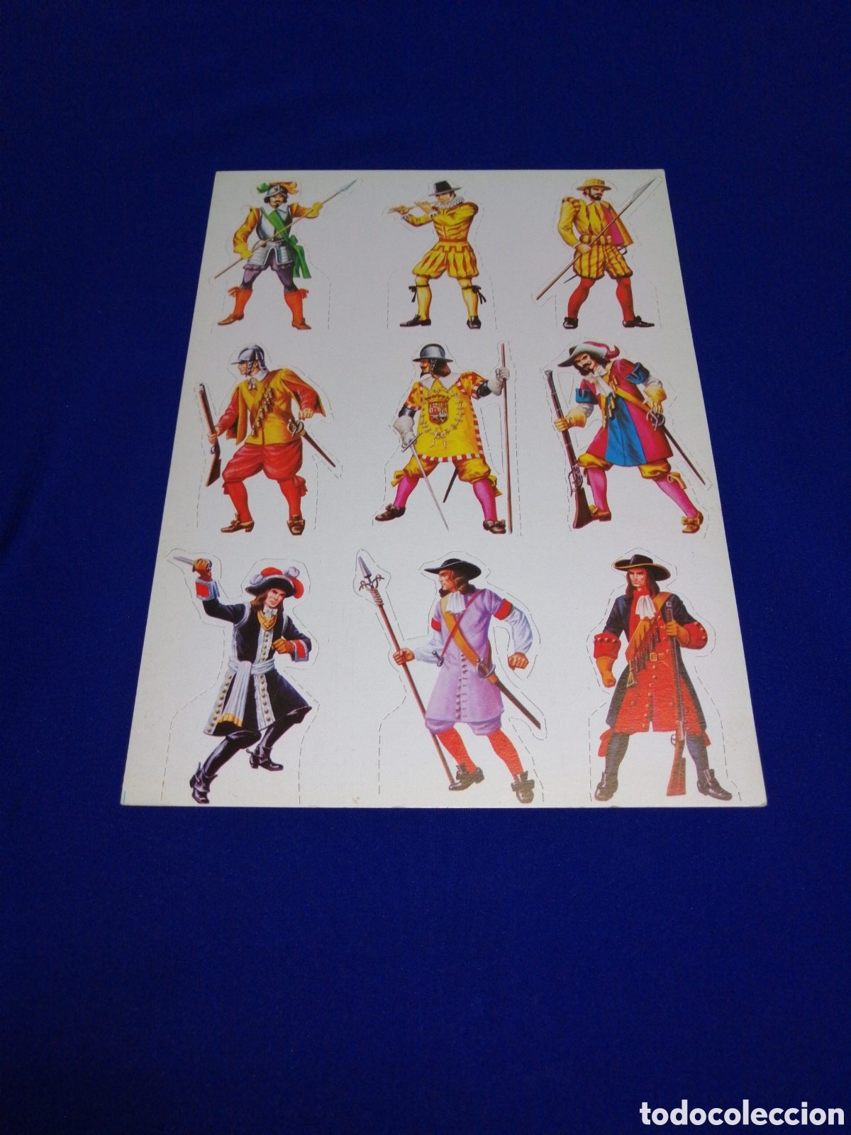 Collezionismo Figurine ritagliate antiche: MAGA SOLDADOS DE TODOS LOS TIEMPOS L&Aacute;MINA TROQUELADA