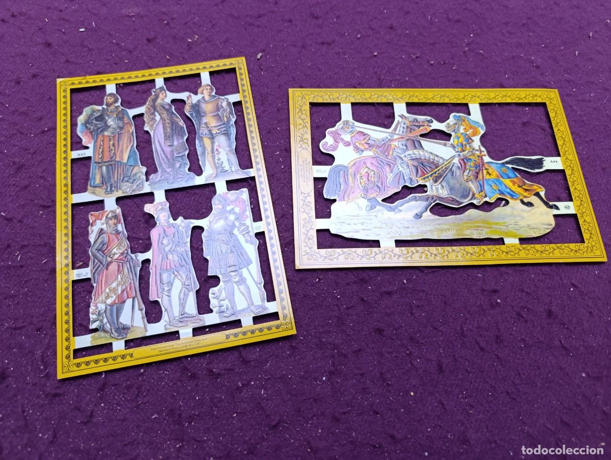 Colecionismo Cromos recortados antigos: Lote de 2 Hojas de Cromos Troquelados, MLP, 1980&acute;s, Inglaterra