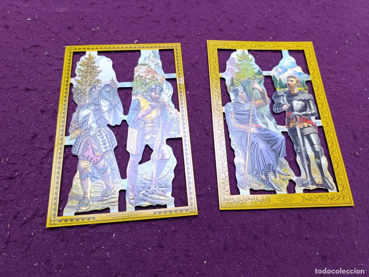 Colecionismo Cromos recortados antigos: Lote de 2 Hojas de Cromos Troquelados, MLP, 1980&acute;s, Inglaterra