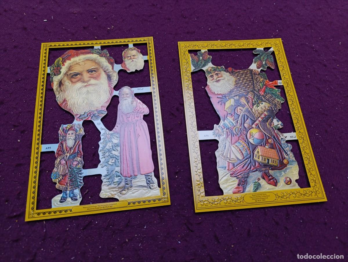 Colecionismo Cromos recortados antigos: Lote de 2 Hojas de Cromos Troquelados, MLP, 1980&acute;s, Inglaterra
