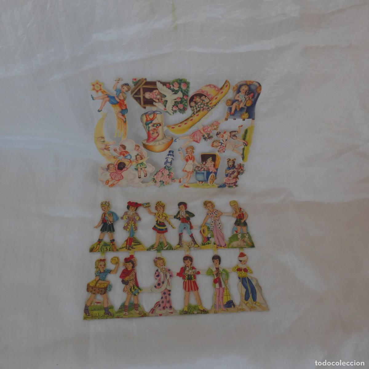 Coleccionismo Cromos troquelados antiguos: 2 LAMINA DE CROMOS TROQUELADOS FHERDE PICAR SERIE 9 Y 4 ESPA&Ntilde;OLES S. XX DIE CUT